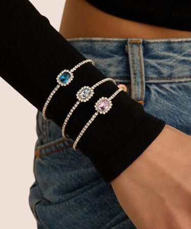 Bangle Romantic Shine Metallo Cristallo