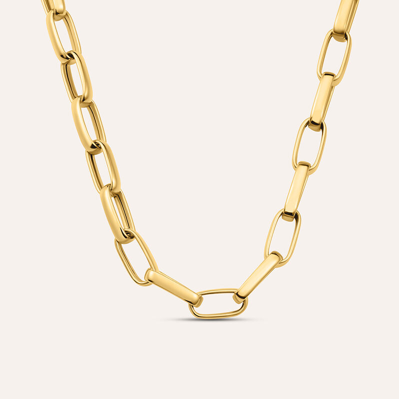 Catena Silver Collection Argento Dorato - Collane Catena Donna | Stroili