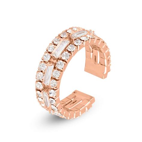 Anello Fantasia Romantic Shine Metallo Rosa Cristallo - Anelli con Pietre Donna | Stroili