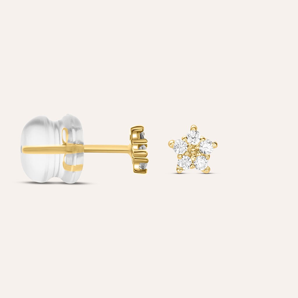Orecchini Lobo Bon Ton Oro Giallo Cubic Zirconia - Orecchini a Lobo Donna | Stroili