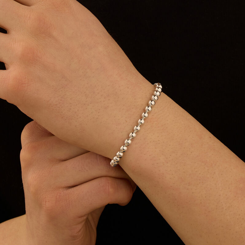 Bracciale Catena Gentleman Argento Rodiato - Bracciali Uomo | Stroili