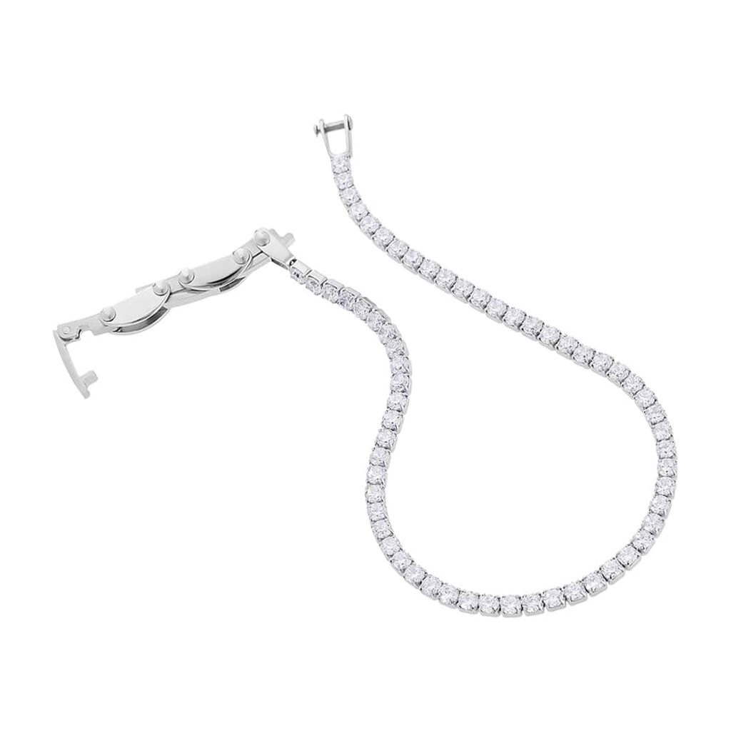 Bracciale Tennis Man Code Acciaio Cristallo - Bracciali Tennis Uomo | Stroili