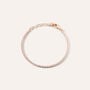 Bracciale Tennis Romantic Shine Metallo Rosa Cristallo