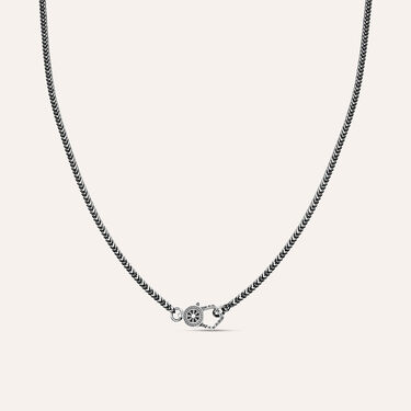Collana Man Code Acciaio Nero