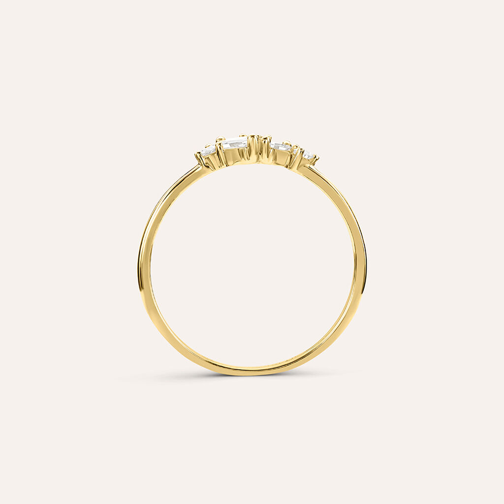 Anello Fantasia Diamade Glam Oro Giallo Diamante Lab-Grown - Anelli con Pietre Donna | Stroili
