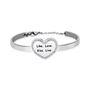 Bangle Lady Message in acciaio