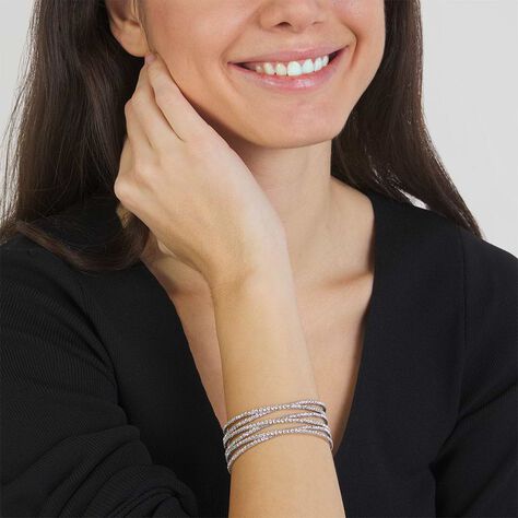 Bangle Romantic Shine Metallo Cristallo - Bracciali Rigidi Donna | Stroili