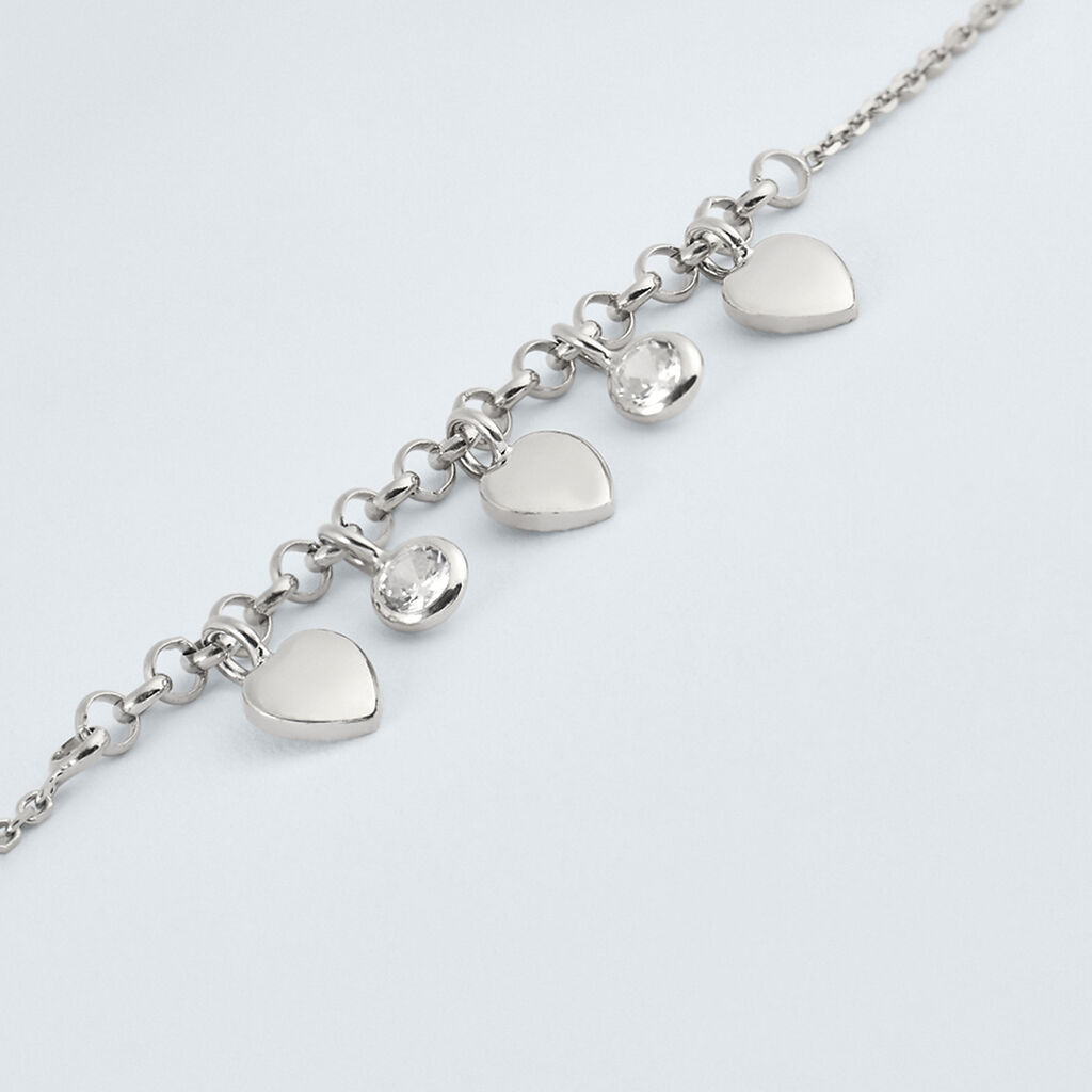 Collana Silver Collection Argento Rodiato Cubic Zirconia