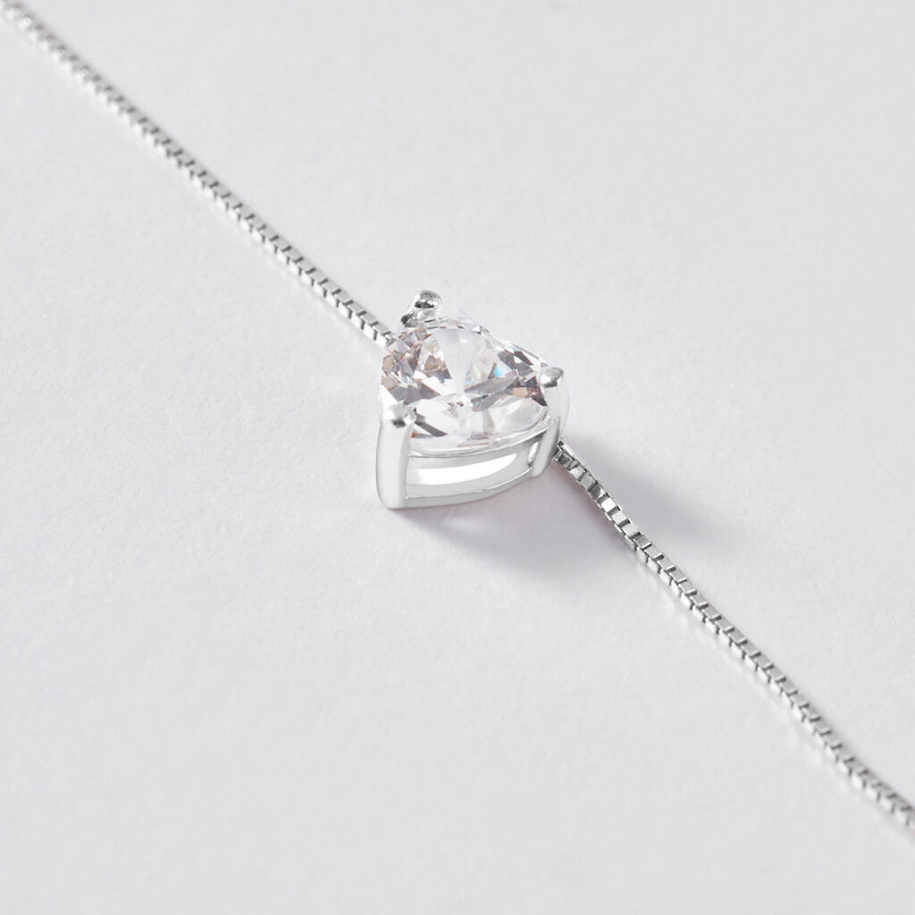 Collana Punto Luce Claire Oro Bianco Cubic Zirconia - Collane Punto Luce Donna | Stroili