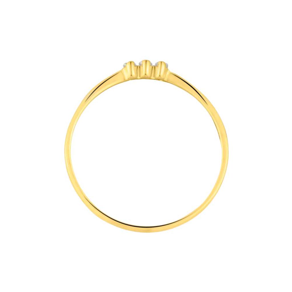 Anello Trilogy Claire Oro Giallo Cubic Zirconia - Anelli con Pietre Donna | Stroili