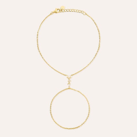 Baciamano Silver Glow Argento Dorato Cubic Zirconia - Bracciali Donna | Stroili