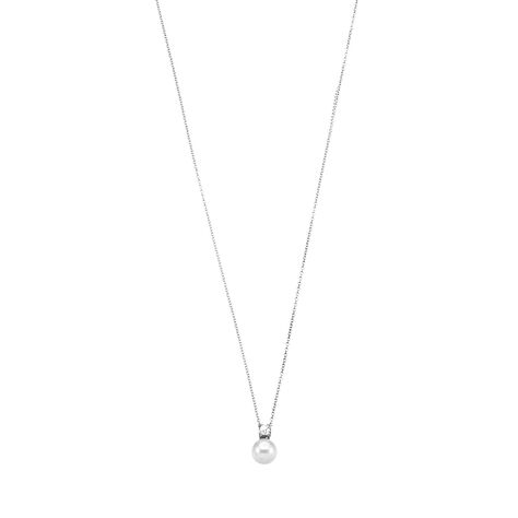 Collana Silver Pearls Argento Rodiato Perla sintentica Cubic Zirconia - Collane Donna | Stroili