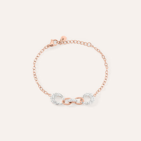 Bracciale Lady Phantasya Acciaio Rosa Cristallo - Bracciali Donna | Stroili