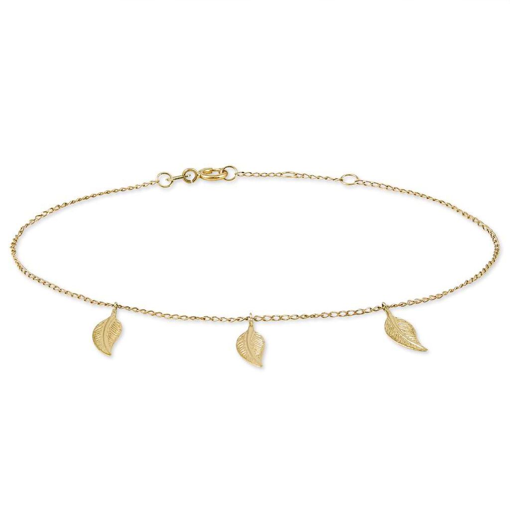 Bracciale in oro giallo Foglia
