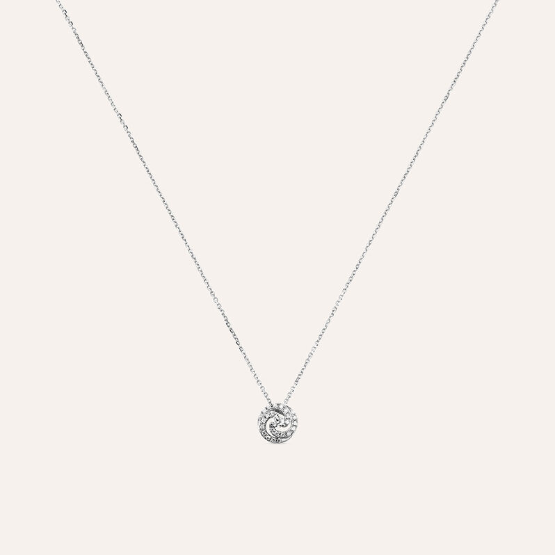 Collana in oro bianco e diamanti 0.14 ct - Collane Donna | Stroili
