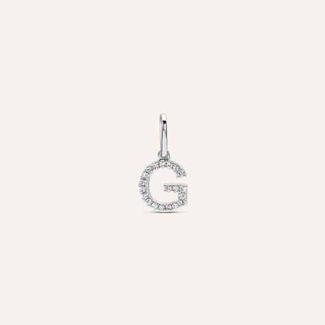 Pendente Sophia Oro Bianco Diamante - Ciondoli Donna | Stroili