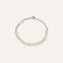 Bracciale Catena Man Code Acciaio Perla D'Acqua Dolce