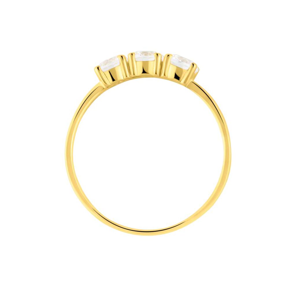 Anello Trilogy Claire Oro Giallo Cubic Zirconia - Anelli con Pietre Donna | Stroili