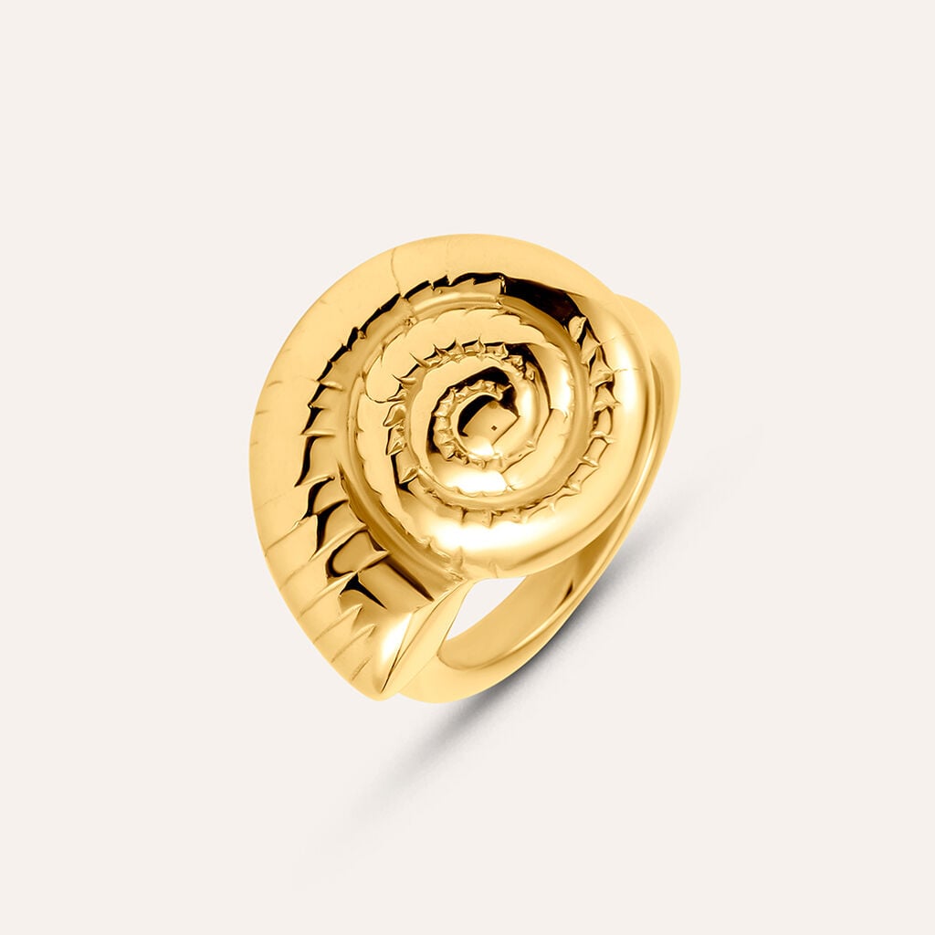 Anello Fantasia Radiance Acciaio Dorato