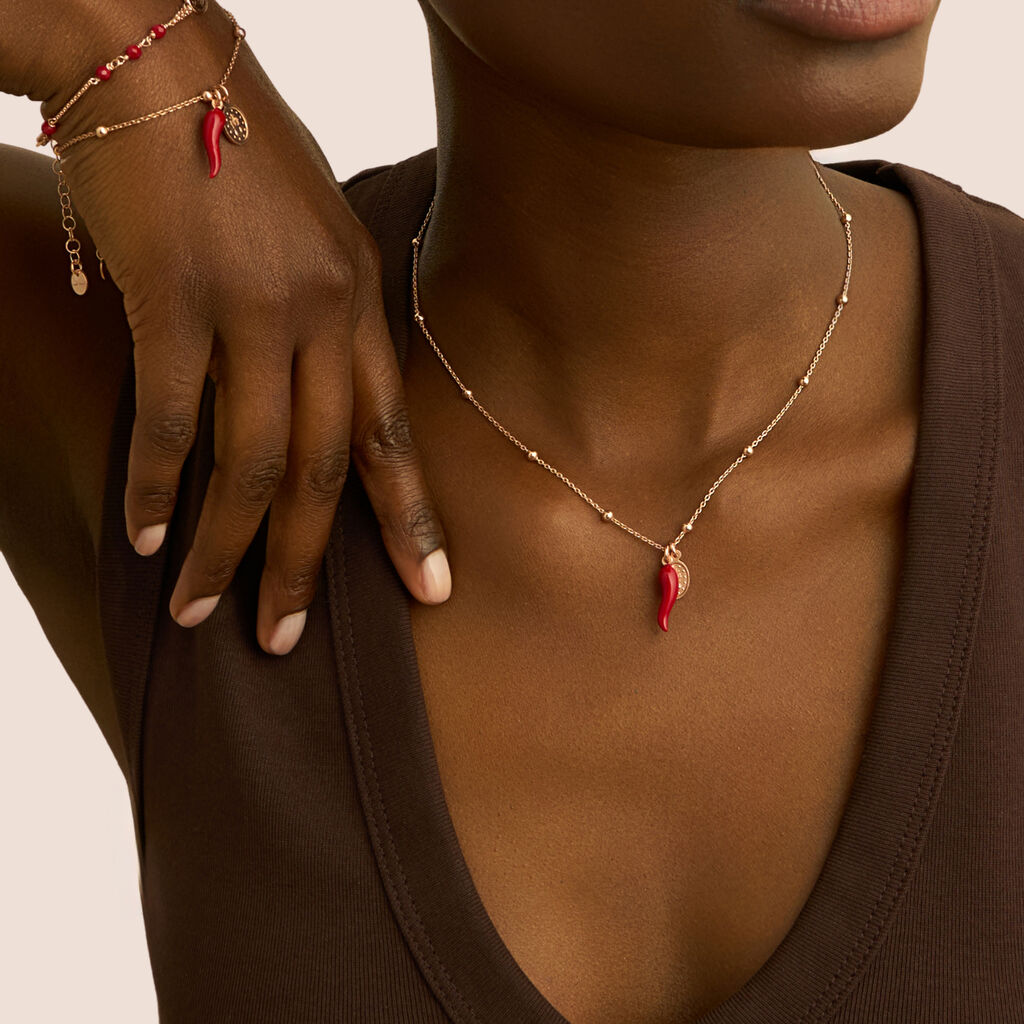 Collana Rosario Silver Soul Argento Rosa