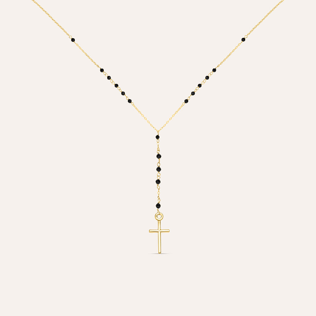 Collana Rosario Holy Oro Giallo Spinello