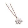 Collana Lady Sweet Acciaio Rosato Fiocco di neve e Cristalli