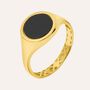 Anello Chevalier L'homme Or Oro Giallo Onice
