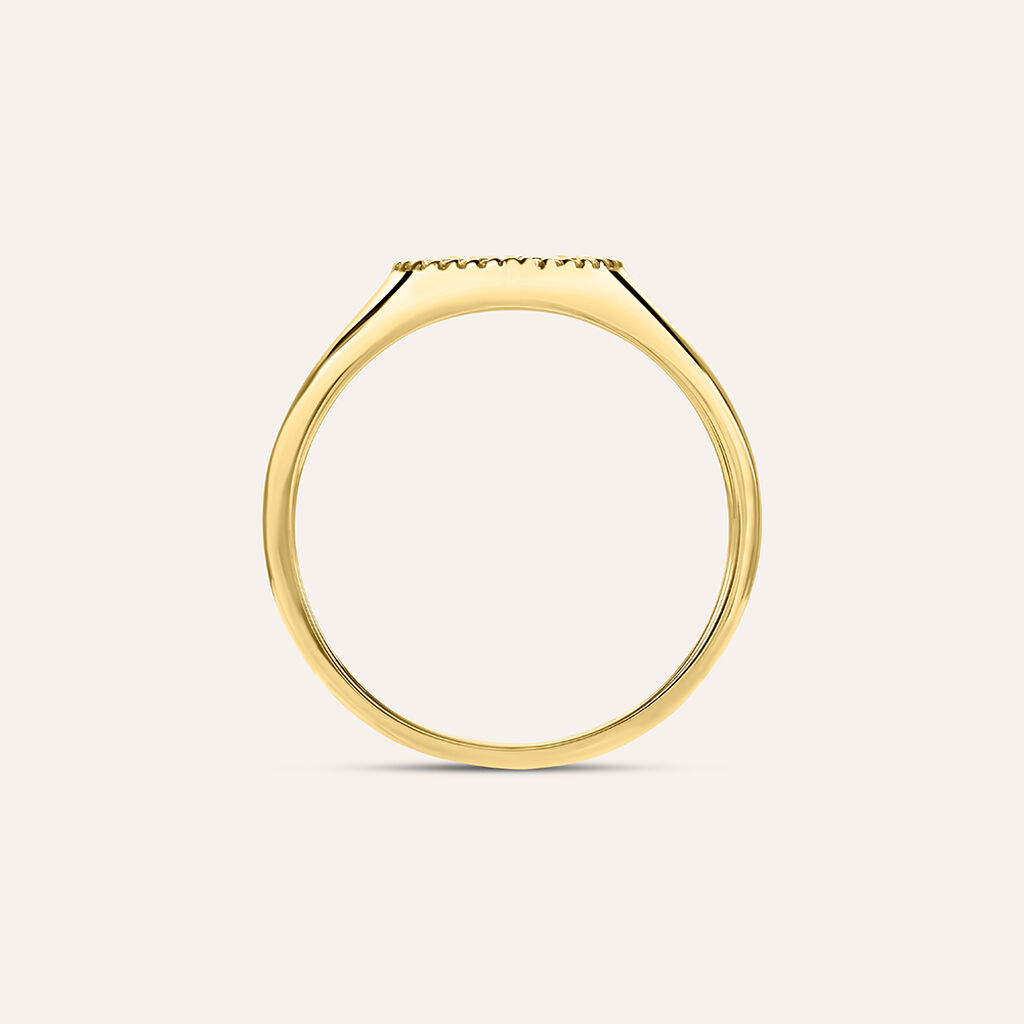 Anello Chevalier Beverly Oro Giallo Malachite Cubic Zirconia - Anelli Chevalier Donna | Stroili