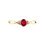 Anello Charlotte Oro Giallo Rubino Diamante