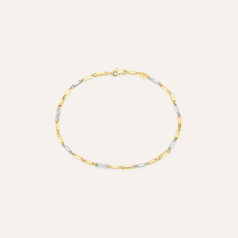 Bracciale Catena Oro Uomo Oro Bicolore - Bracciali Uomo | Stroili