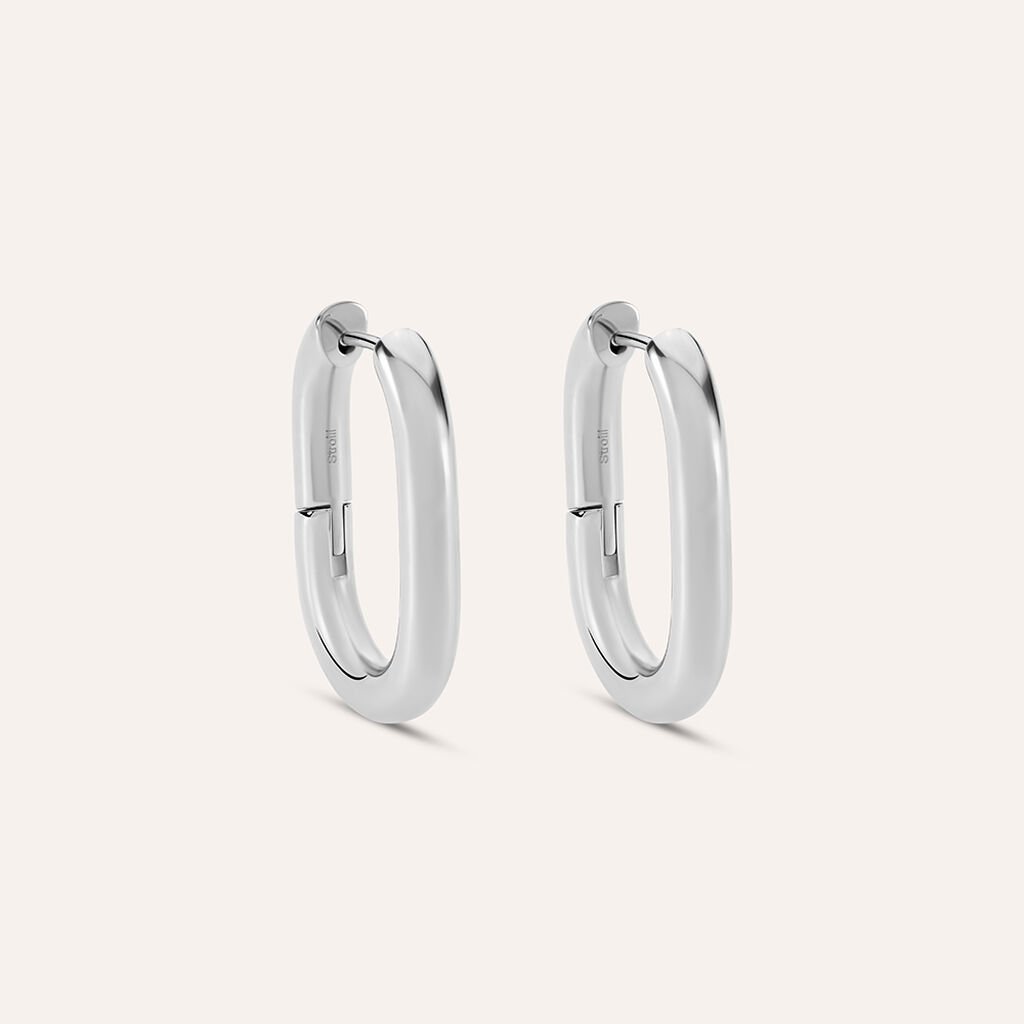 Orecchini A Cerchio Moonlight Acciaio