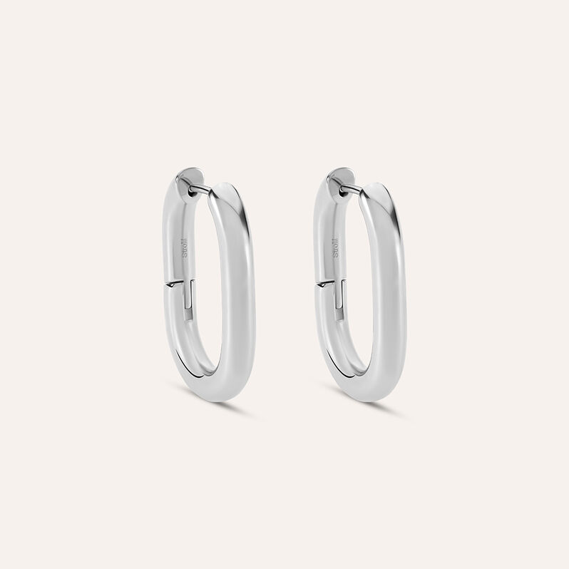 Orecchini A Cerchio Moonlight Acciaio - Gioielli Donna | Stroili