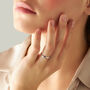 Fede Classica Diamantata 3 mm Oro Bianco