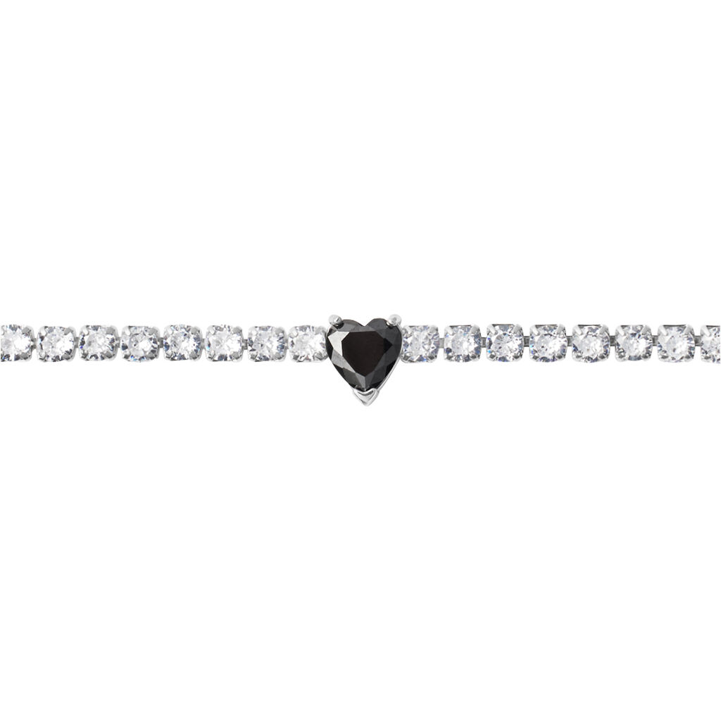 Bracciale Tennis Lady Chic Acciaio Cristallo - Bracciali Tennis Donna | Stroili