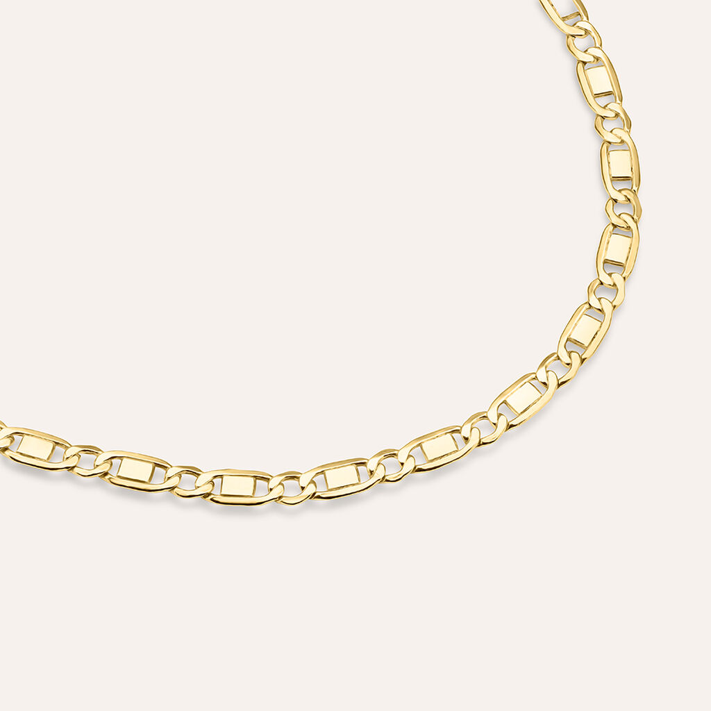 Bracciale Catena Oro Uomo Oro Giallo