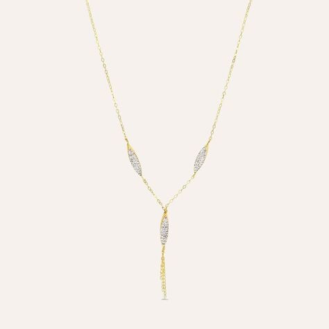 Collana Christelle Oro Giallo Cristallo - Collane Donna | Stroili