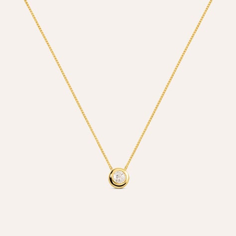 Collana Punto Luce Silver Glow Argento Dorato Cubic Zirconia - Collane Punto Luce Donna | Stroili