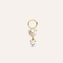 Charm Toujours Oro Giallo Perla D'Acqua Dolce Cubic Zirconia