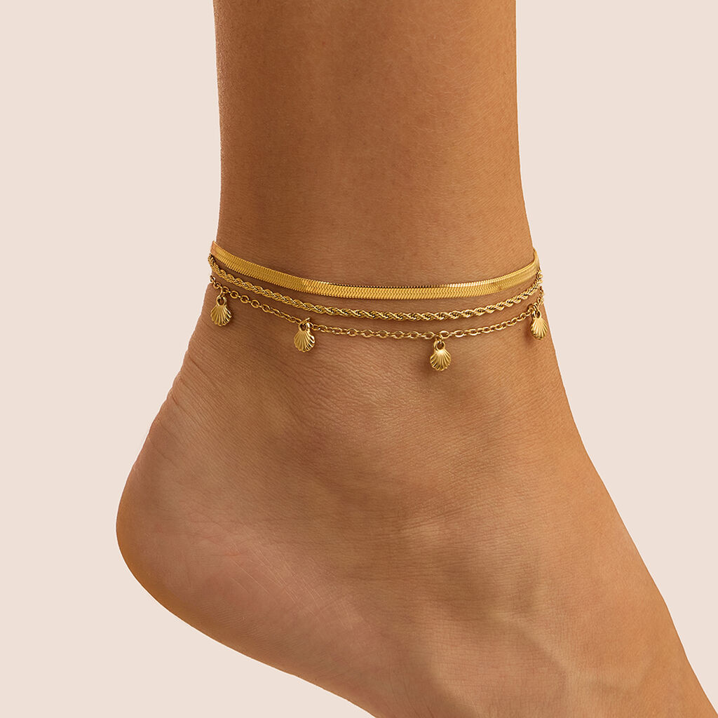 Cavigliera Radiance Acciaio Dorato