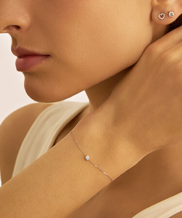 Bracciale Punto Luce Claire Oro Bianco Cubic Zirconia