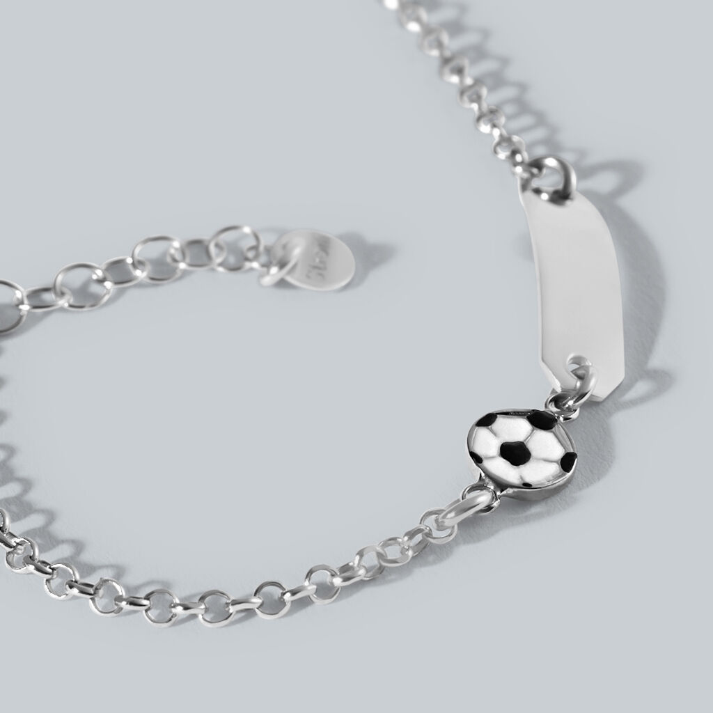 Bracciale Con Targhetta Silver Baby Argento Rodiato - Bracciali con Incisione Bambino | Stroili