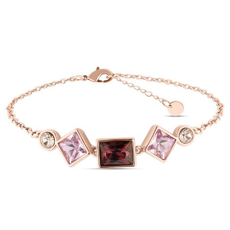 Bracciale Violet Ottone Rosa Cristallo - Bracciali Donna | Stroili