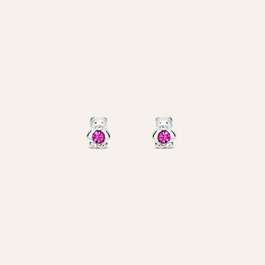 Orecchini Lobo Silver Baby Argento Rodiato Cubic Zirconia