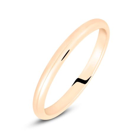 Fede Francesina 2.5 mm Oro Rosa - Anelli con Incisione Unisex | Stroili