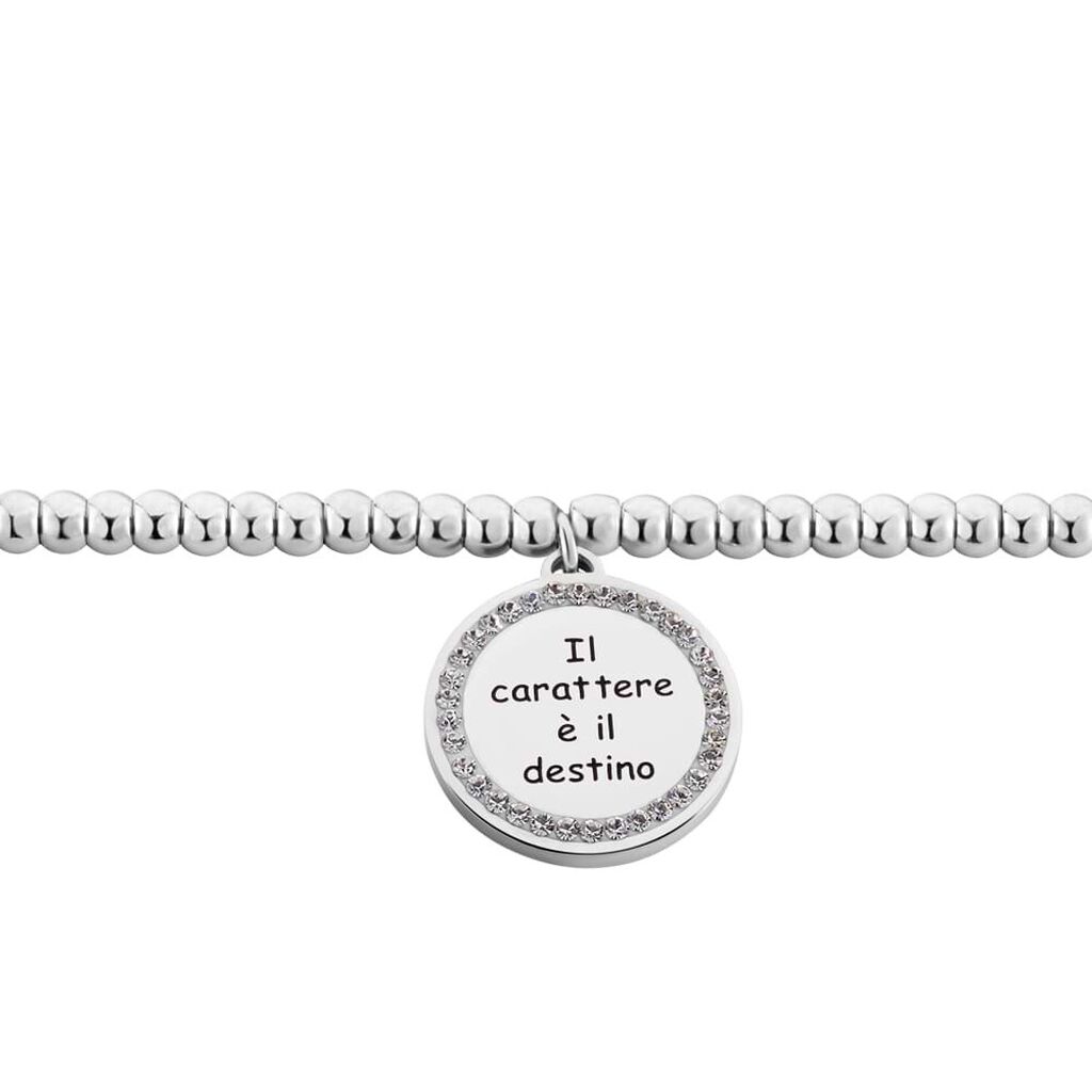 Bracciale Lady Message Acciaio Destiny e Cristalli - Bracciali Donna | Stroili