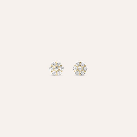 Orecchini Lobo Bon Ton Oro Giallo Cubic Zirconia - Orecchini a Lobo Donna | Stroili