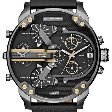Orologio Multifunzione Uomo Diesel Mr Daddy quadrante nero DZ7348-RE21 - Orologi Uomo | Stroili