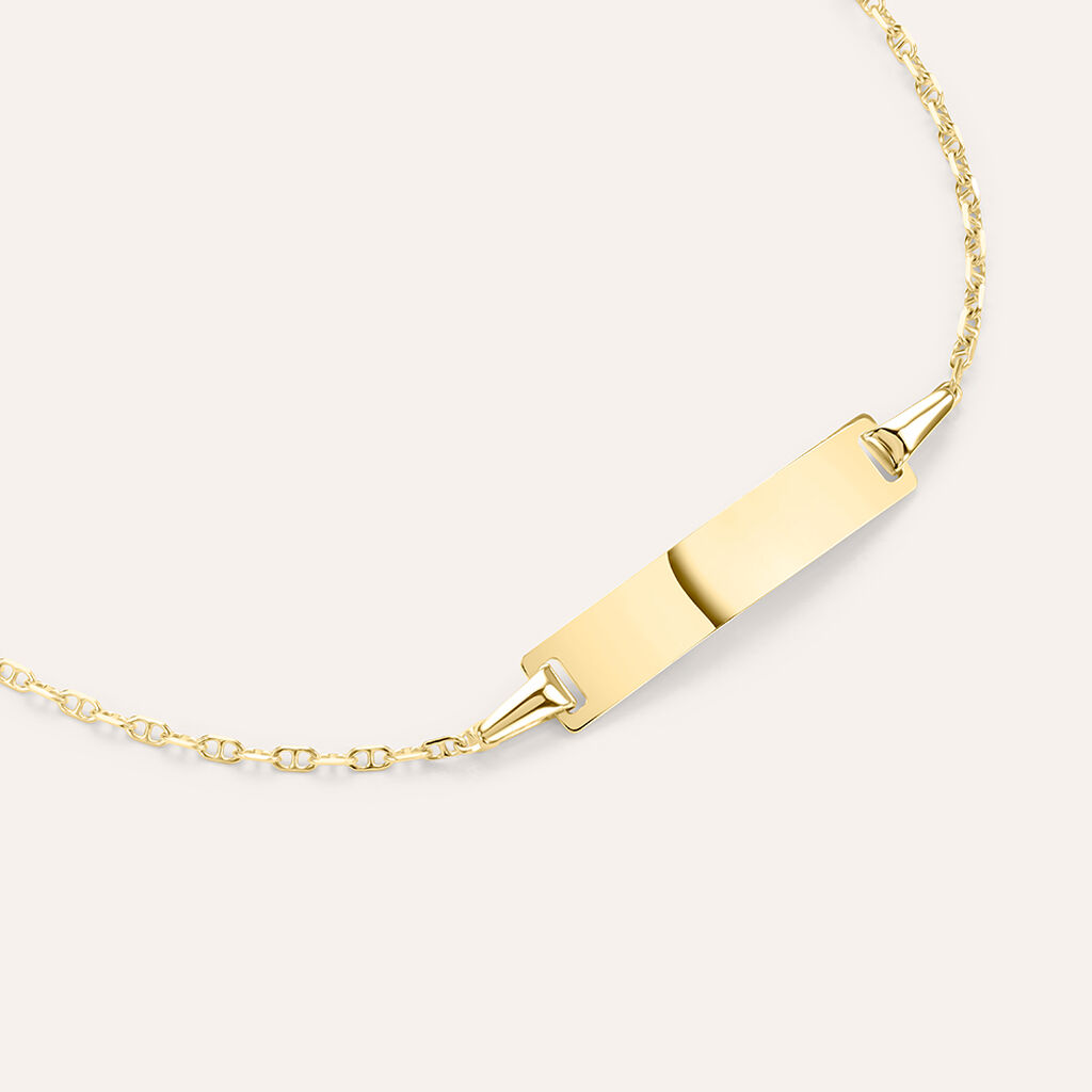 Bracciale Con Targhetta Religious Gold Oro Giallo - Bracciali Bambino | Stroili