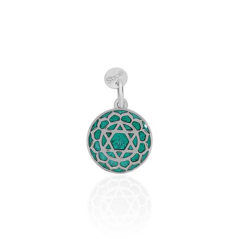 Charm in argento rodiato con simbolo IV Chakra dell'amore - Charms Donna | Stroili