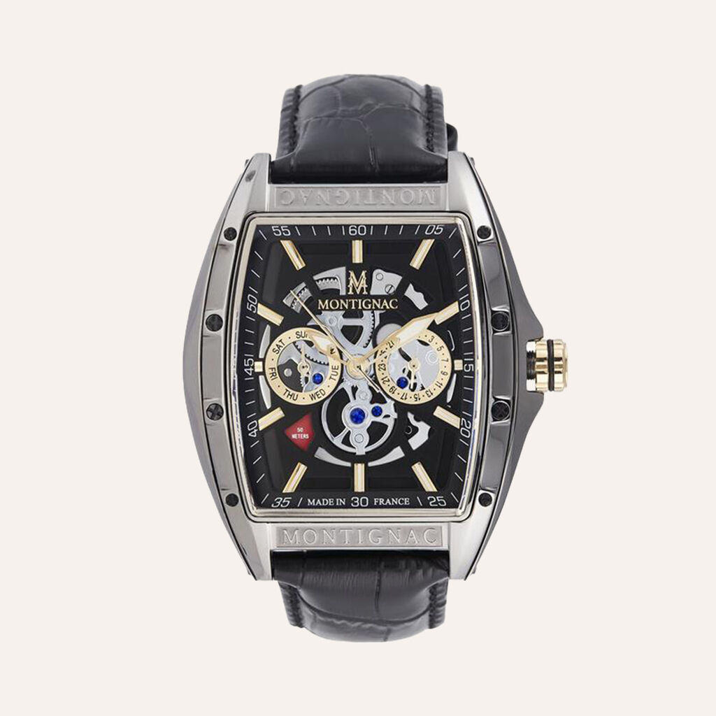 Orologio Al Quarzo Montignac Tonneau Mow702